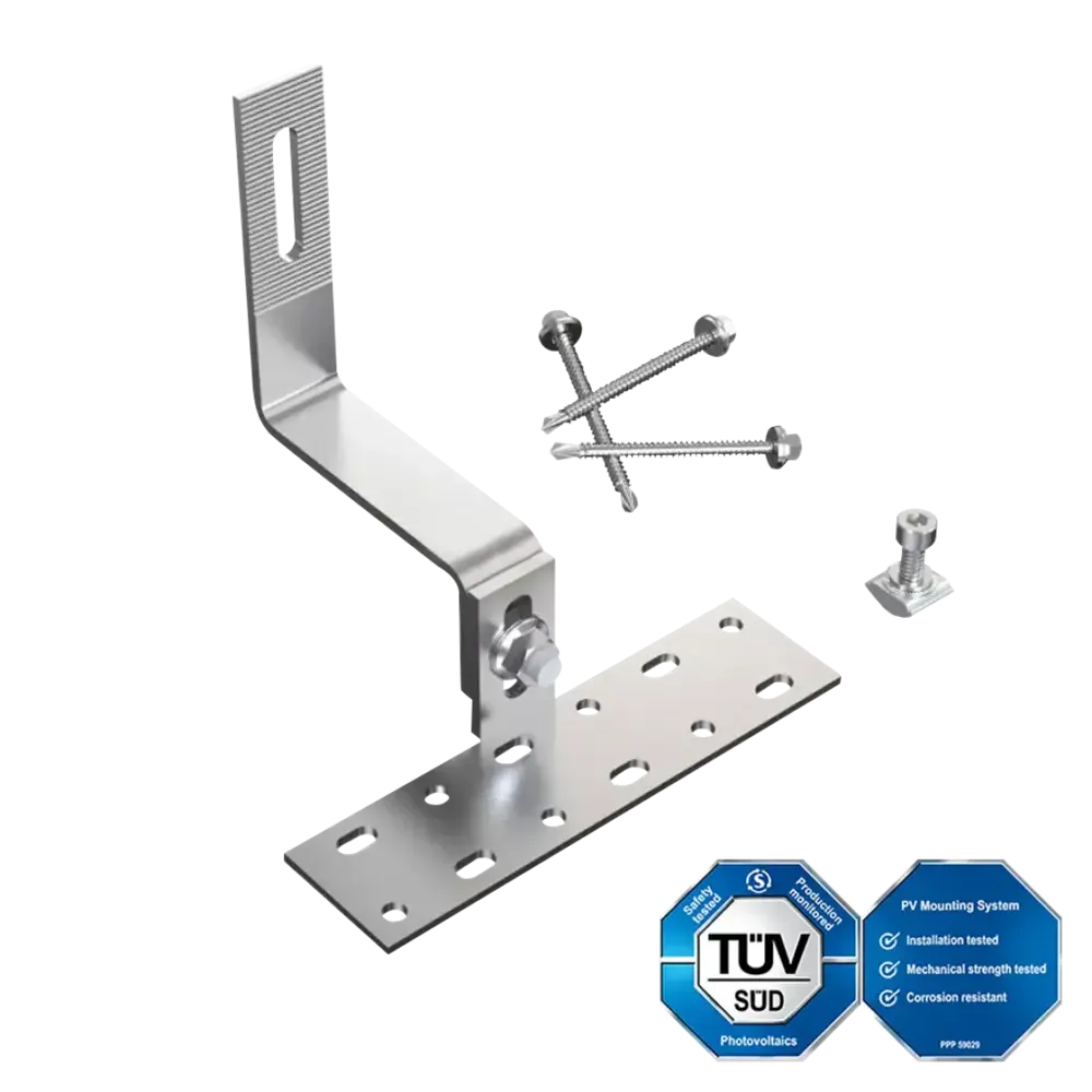 Enerack adjustable tile roof hook T06 - side mounted